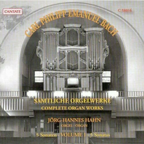 AUDIO CD BACH, C.P.E. - Complete Organ Works Vol.1, Hahn, J.