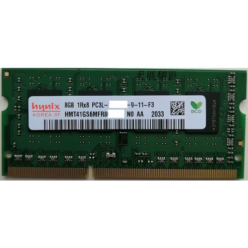 Оперативная память Hynix DDR3L 8 ГБ [HMT41GS6MFR8A-PB] 1600 1,35V оперативная память hynix 32 гб ddr3l 1600 мгц lrdimm cl11 hmt84gl7amr4a pb