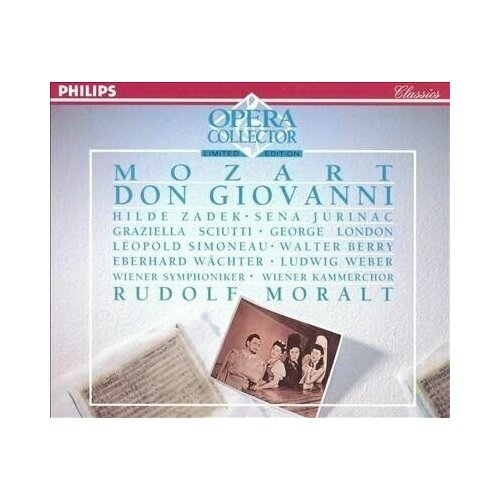 Mozart: Don Giovanni - Rudolf Moralt (Wiener Symphoniker, Kammerchor) audio cd mozart eine kleine nachtmusik wiener philharmoniker karl böhm 1 cd