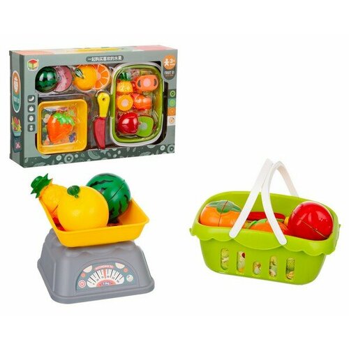 Набор Продукты корзина весы продукты NO MARK 2442993 904₽