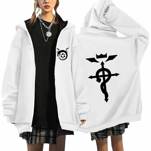 фото Толстовка, размер l, белый нет бренда