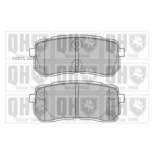 QUINTON HAZELL BP1599 Компект тормозных коодок дисковый тормоз 9710₽