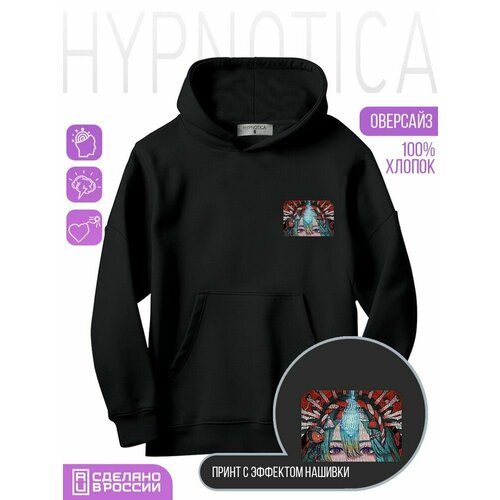 фото Толстовка hypnotica, размер xs, черный