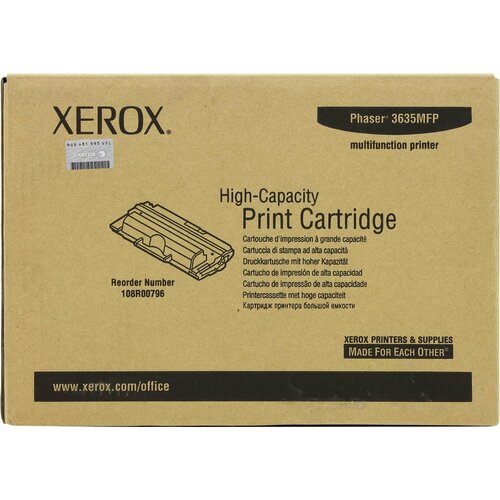 Тонер-картридж Xerox для Phaser 3635 черный (10 000 стр.) тонер картридж xerox 106r03733