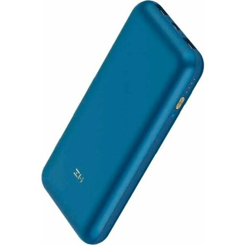 Внешний аккумулятор Power Bank 20000 мАч Xiaomi ZMI 10 синий внешний аккумулятор zmi mini qb818 10000mah 30w color zmkqb818cncl