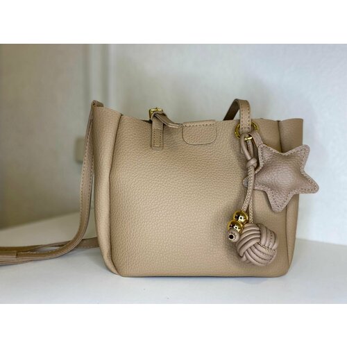 фото Сумка шоппер , бежевый нет бренда