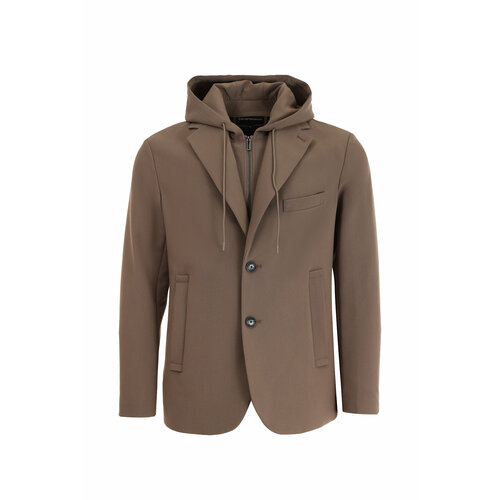 Куртка EMPORIO ARMANI, размер 50, коричневый