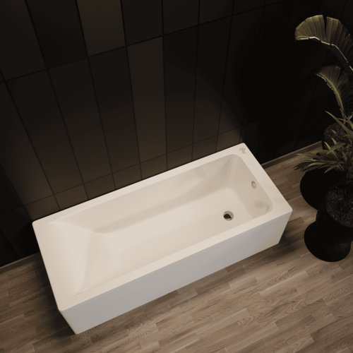 Ванна из литьевого мрамора Ediss Элина 1700х800мм (ножки в комплекте)