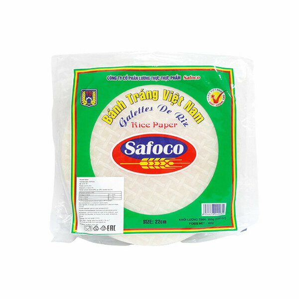 Рисовое тесто (бумага) Safoco (22 см, 300 г), Вьетнам