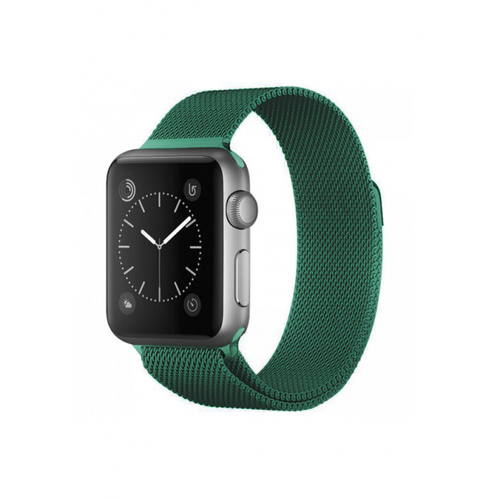 ремешок для apl watch 38 40 41mm milanese loop серебро silver Ремешок для Apple Watch 38/40/41mm Milanese Loop Dark Green