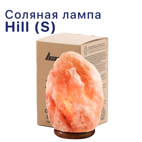 Соляная лампа Barry Hill (S) Скала 3-4 кг, солевая лечебная из гималайской соли, настольная