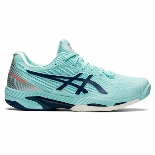 фото Кроссовки asics, размер us 7,5; uk 5,5; eur 39; 24,5 см, голубой, синий