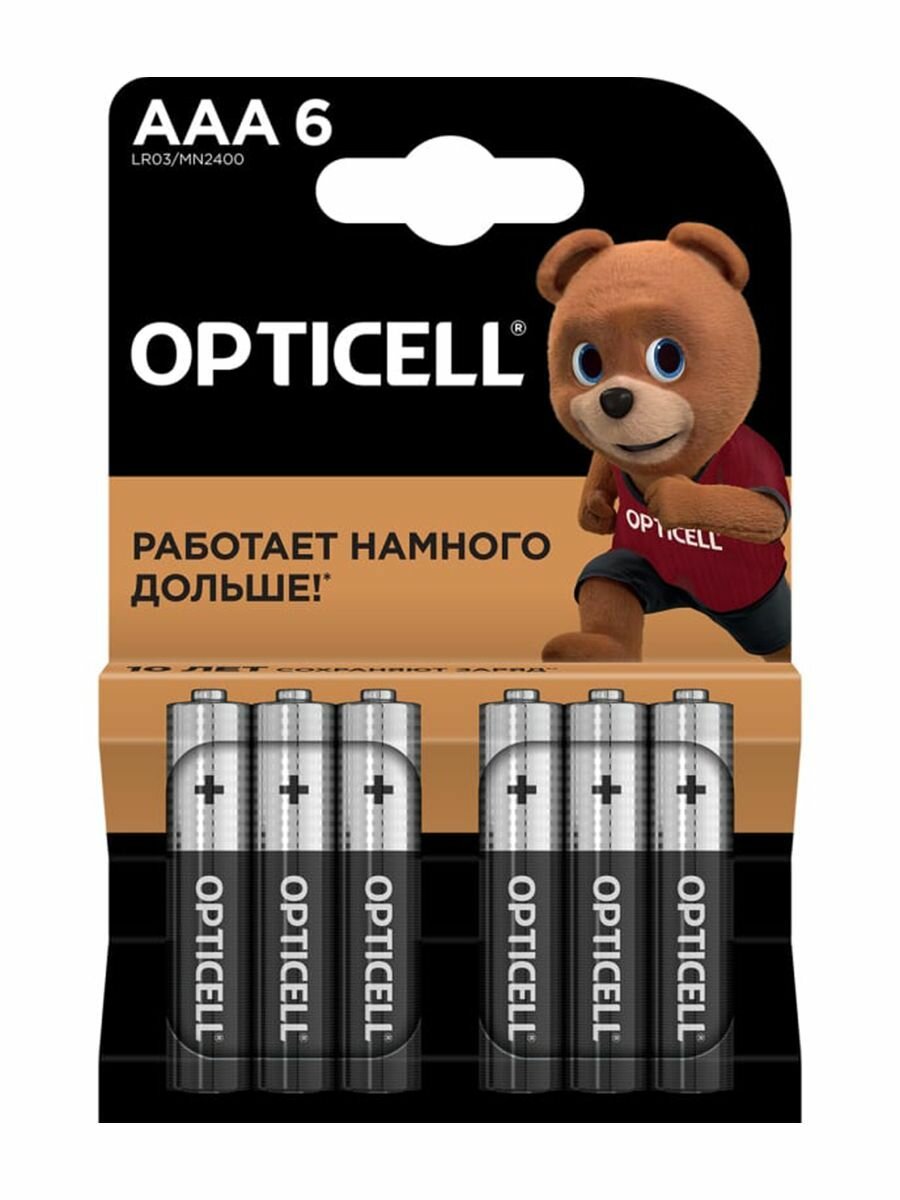 Элемент питания OPTICELL AAA BASIC LR03 BL6 - 6 шт