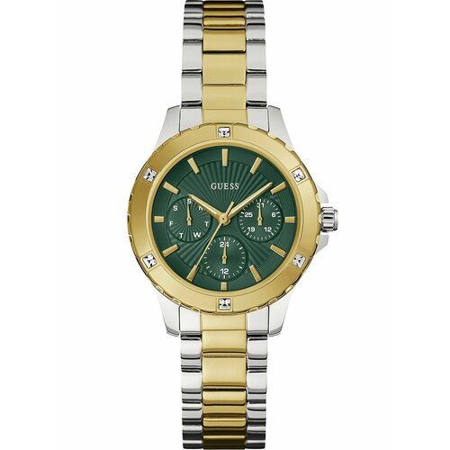 Наручные часы GUESS Sport GW0723L1, зеленый, золотой