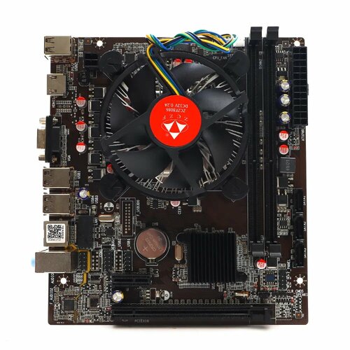 материнская плата afox ih61 ma2 v3 socket1155 matx retail Материнская плата с процессором и кулером ZCZF H61B, Socket1155, Intel H61, mATX