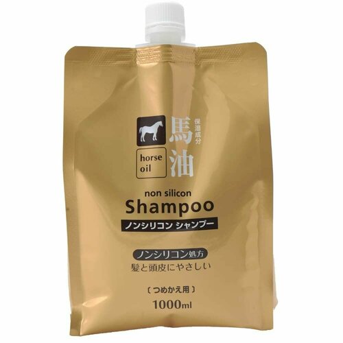 COSME STATION Шампунь с лошадиным маслом для поврежденных и ломких волос 1000мл (запаска)