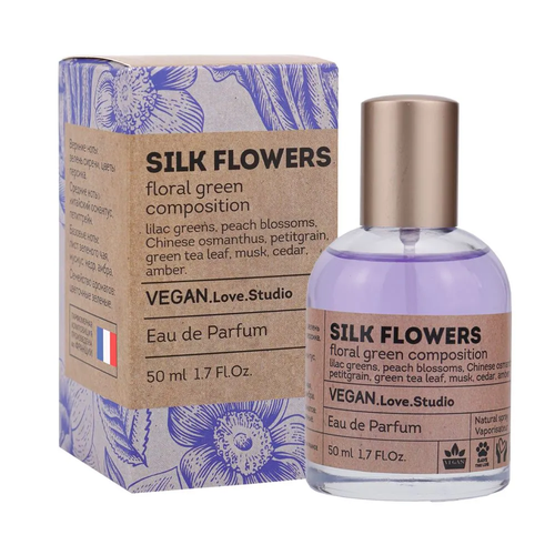 Delta Parfum woman (50) Vegan. Love. Studio - Silk Flowers Туалетные духи 50 мл. духи lab parfum 334 eclat darpege для женщин 100 мл