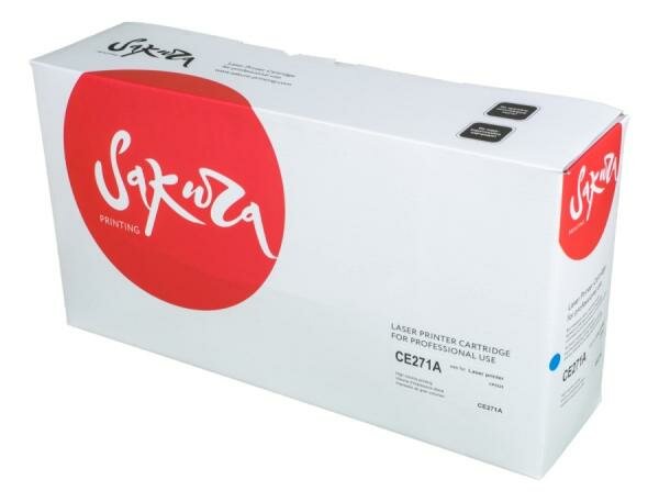 Картридж Sakura CE271A (650A) для HP LJ EntM750xh/LJ EntM750n/LJ EntM750dn/LJ EntCP5525xh/LJ EntCP5525n/LJ EntCP5525dn, голубой, 15000 к.