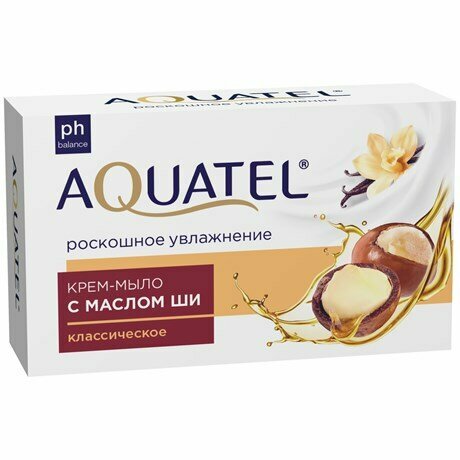 Мыло Aquate кусковое классическое, 90г