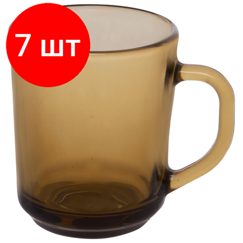 Комплект 7 штук, Кружка OGNI GIORNO, стеклянная, 250мл (60063548)