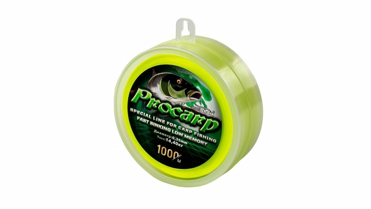 Леска PROCARP 1000м желтая 0,35 мм 12,2 кг