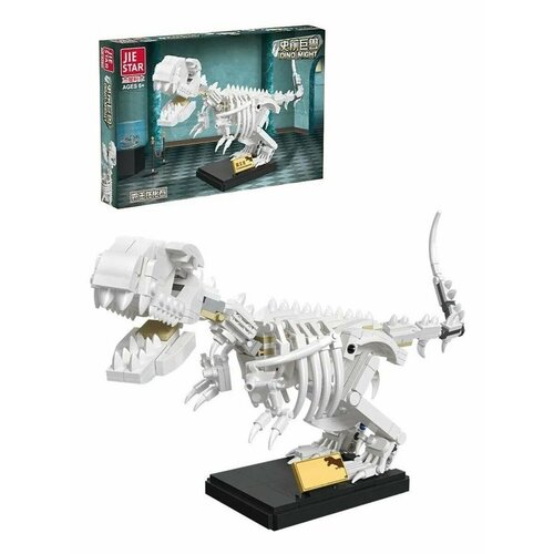 Конструктор Скелет тираннозавра (395 деталей), 36001 конструктор скелет тираннозавра в музее 397 деталей
