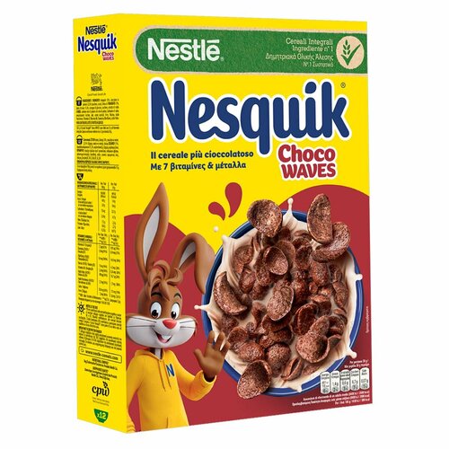 Сухой завтрак Nestle Nesquik Choco Waves шоколадные хлопья (Германия ...