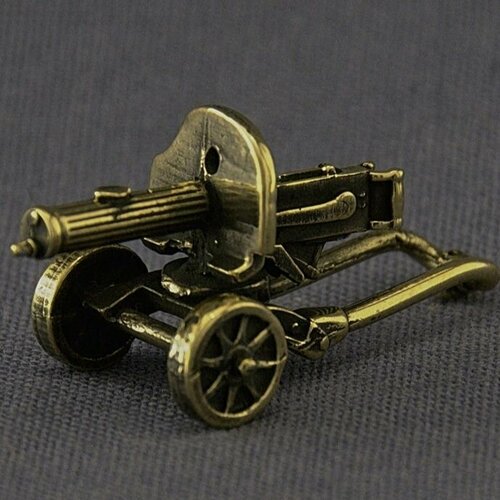 Фигурка Пулемет Максим 3см бронза