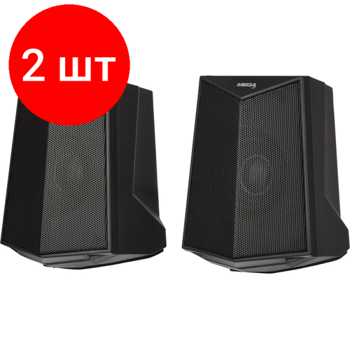 Комплект 2 штук Акустическая система ProMega C-MS016 черная 6Вт3Втx2 USB RGB 551800₽