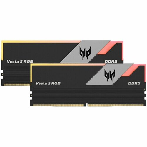 Оперативная память DDR5 Acer Predator Vesta II RGB 32Gb 2x16Gb 6000Mhz CL32 32-38-38-76 135V Black 17165₽