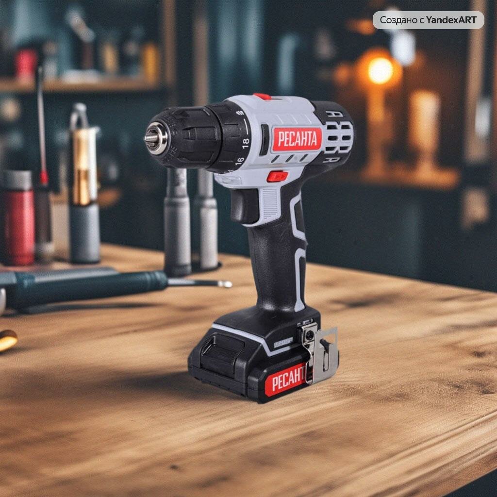 фото Аккумуляторная дрель-шуруповерт Ресанта ДА-14/2Л