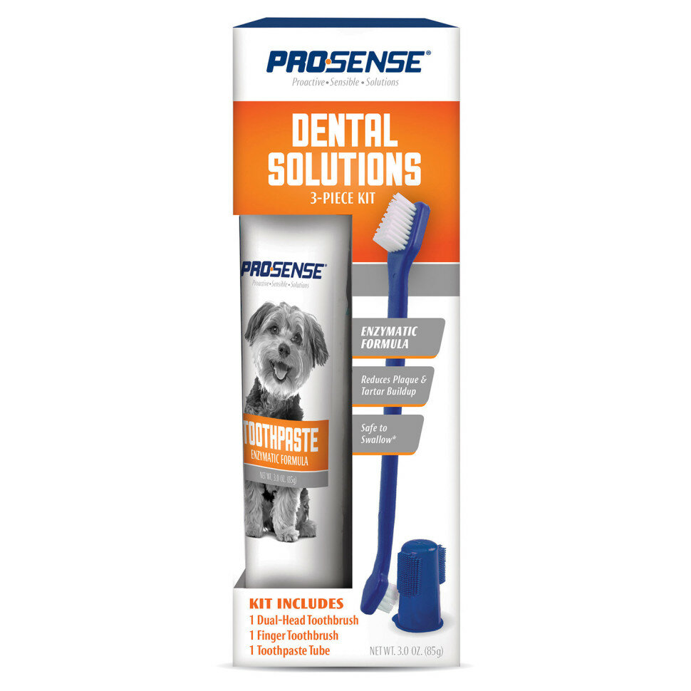 8in1 Pro-Sense Набор для ухода за зубами для собак, 3 предмета