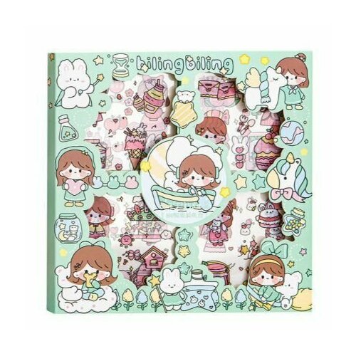 Набор наклеек biling biling для стикербомбинга скрапбукинга 100 шт 1590₽