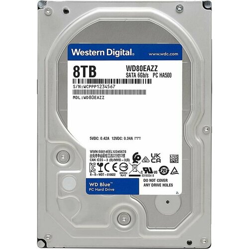 Жесткий диск WD Blue 8TB WD80EAZZ