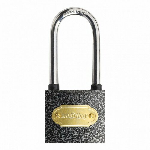 Замок навесной корпус 3833 мм удлиненная дужка d55 мм 3 кл Smartbuy240 цена за 1 шт 237₽