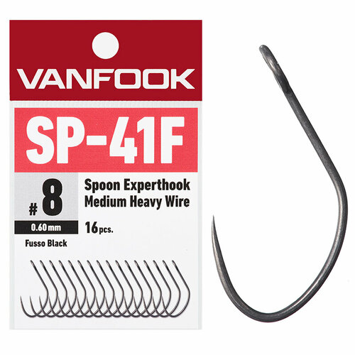 Крючок Vanfook SP-41F Fusso Black №2, 16 pcs/pack