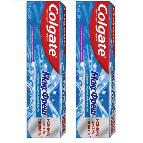 Зубная паста Colgate Макс Фреш Взрывная мята, 50 мл, 2 шт.