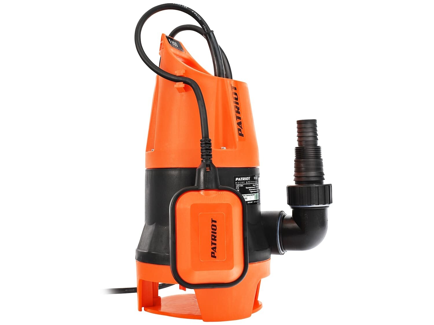 Дренажный насос Patriot F 800 (810 Вт, 13 куб. м/ч, 7 м)