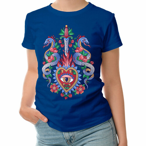 фото Футболка roly, размер xl, синий