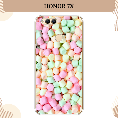 Силиконовый чехол Marshmallows на Honor 7X 2017 / Хонор 7Х 2017 силиконовый чехол девочка весна на honor 7x 2017 хонор 7х 2017