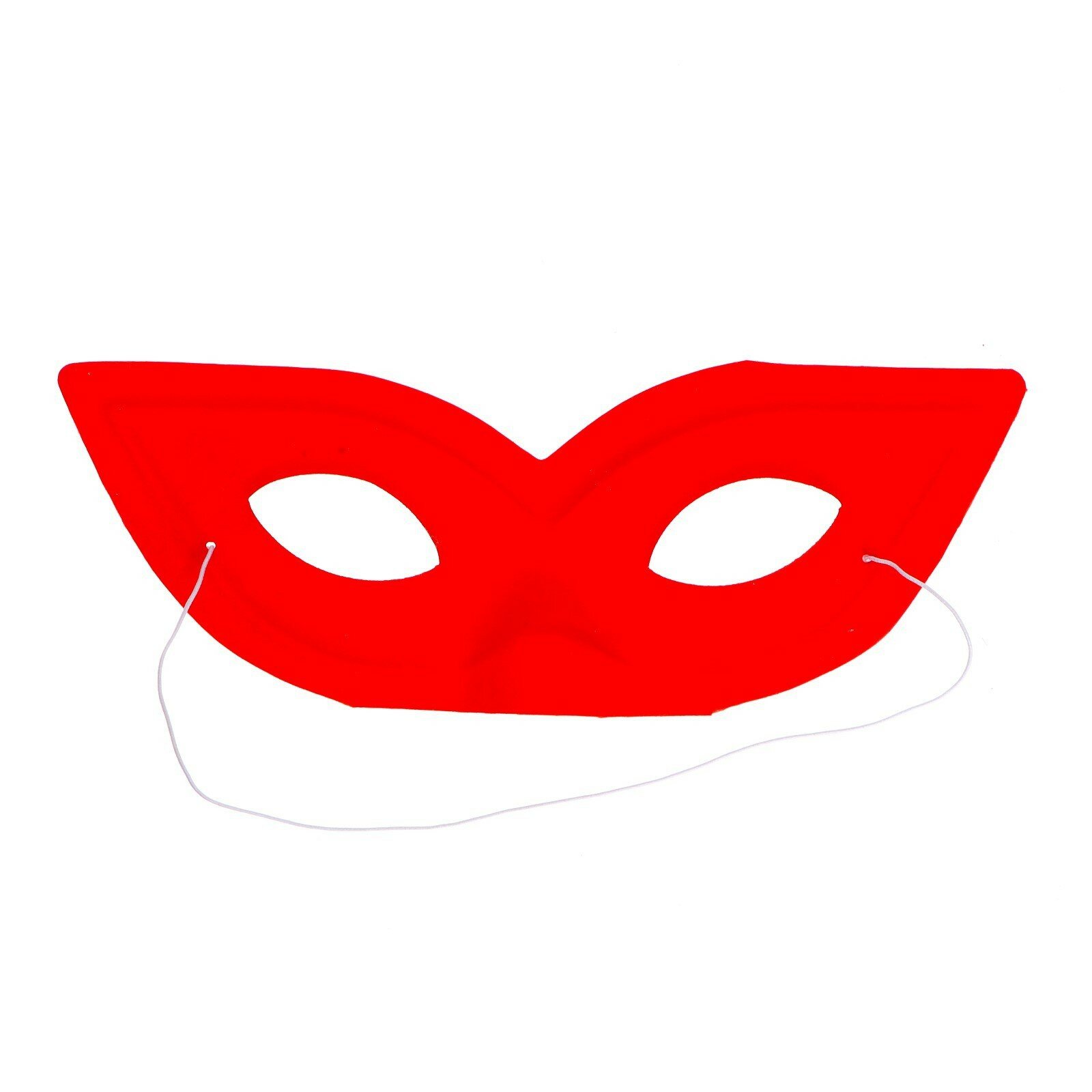 Карнавальная маска, цвет красный (12шт.)
