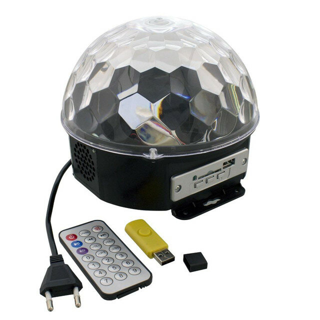 Светильник-проектор светодиодный старт led disco rgb/mp3
