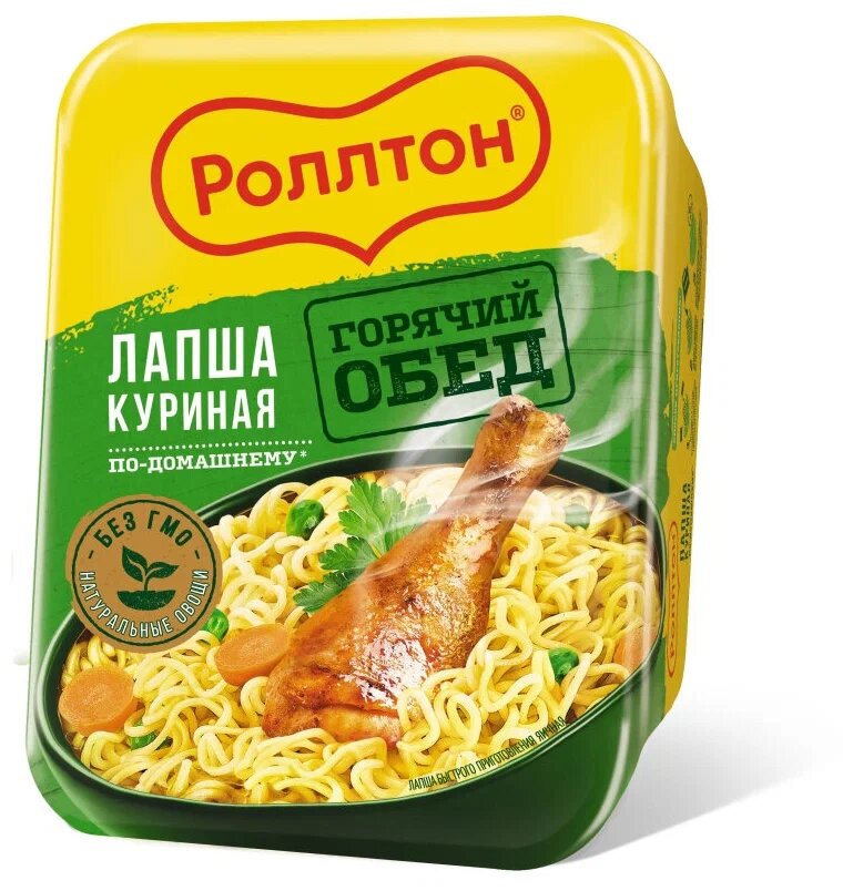 Лапша с курицей по-домашнему "Роллтон" 90гр 24шт