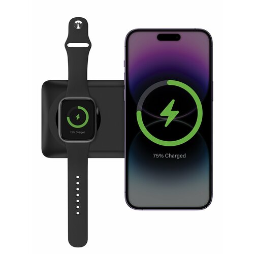 Внешний аккумулятор для iPhone и Apple Watch EnergEA Bazic GoPower MAG, 10000W Черный