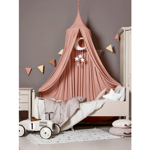 Балдахин Шатер на кроватку, пудровая вискоза