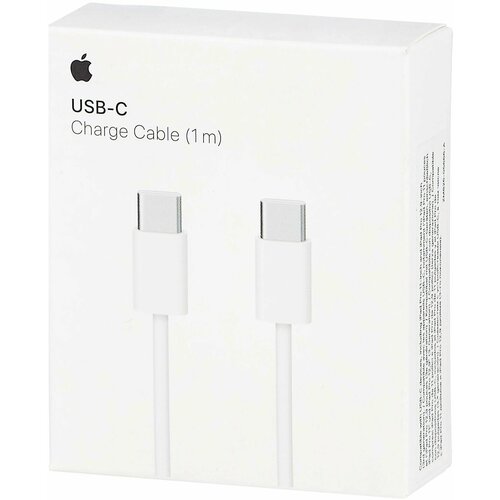 Кабель айфон 15 про, 15 про макс /Apple USB-C to USB-C Cable 1 метр, белый