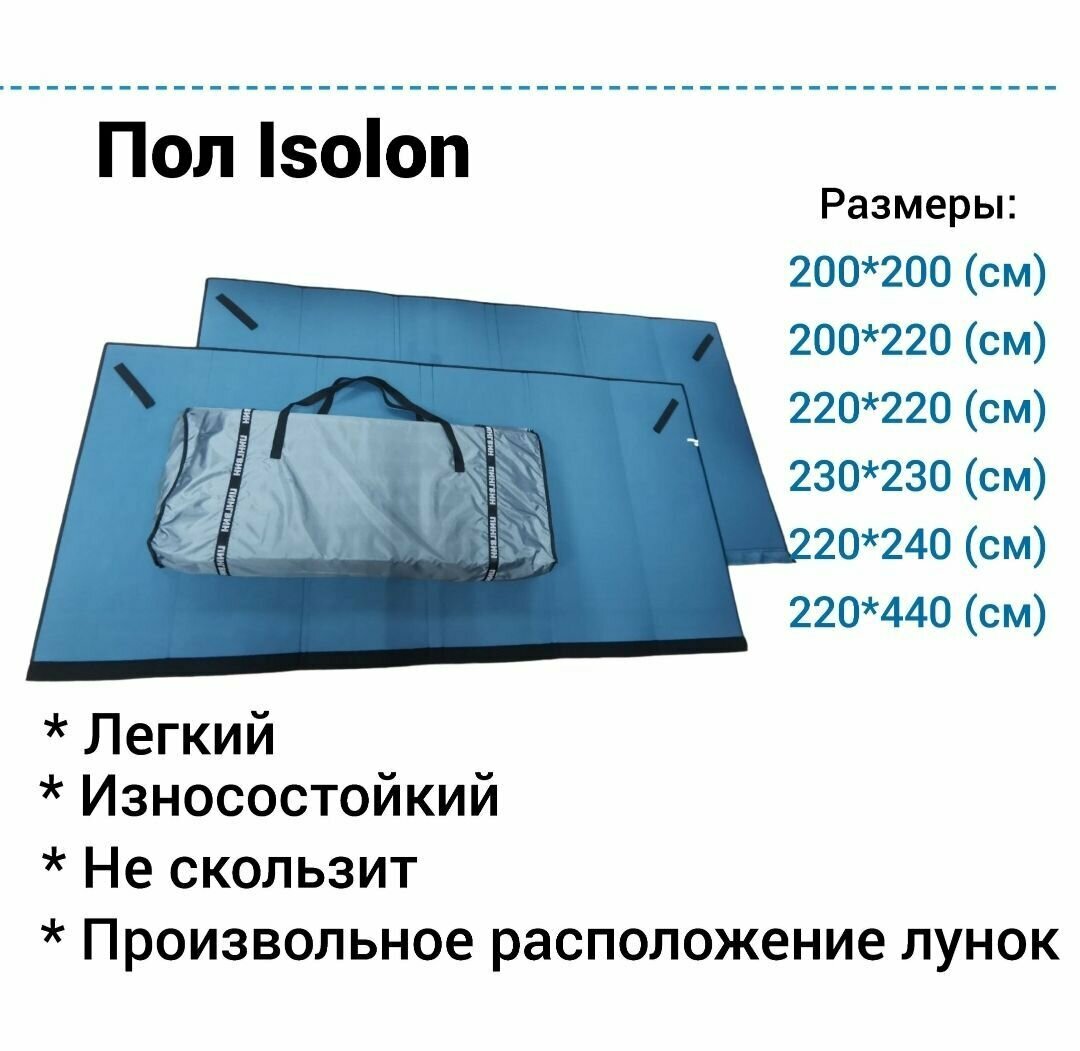 Пол для зимней палатки ISOLON Пингвин 200х200 Призма