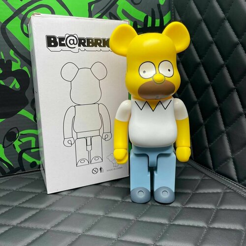 Игрушка Bearbrick Homer Simpson 28см игрушка bearbrick микки маус 28см