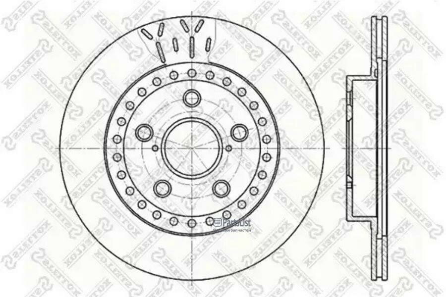 STELLOX 60204562VSX 6020-4562V-SX_диск тормозной передний\ Toyota RAV 4 2.0 94-01