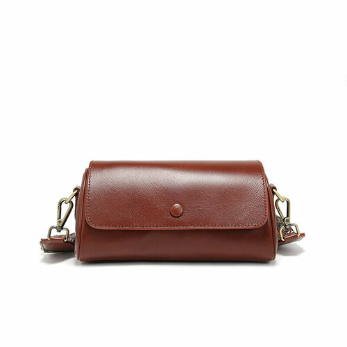 Сумка , фактура гладкая, коричневый